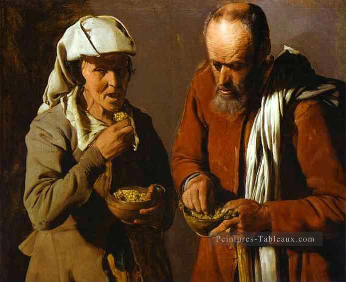 Les mangeurs de porridge ABC chandelles Georges de La Tour Peintures à l'huile